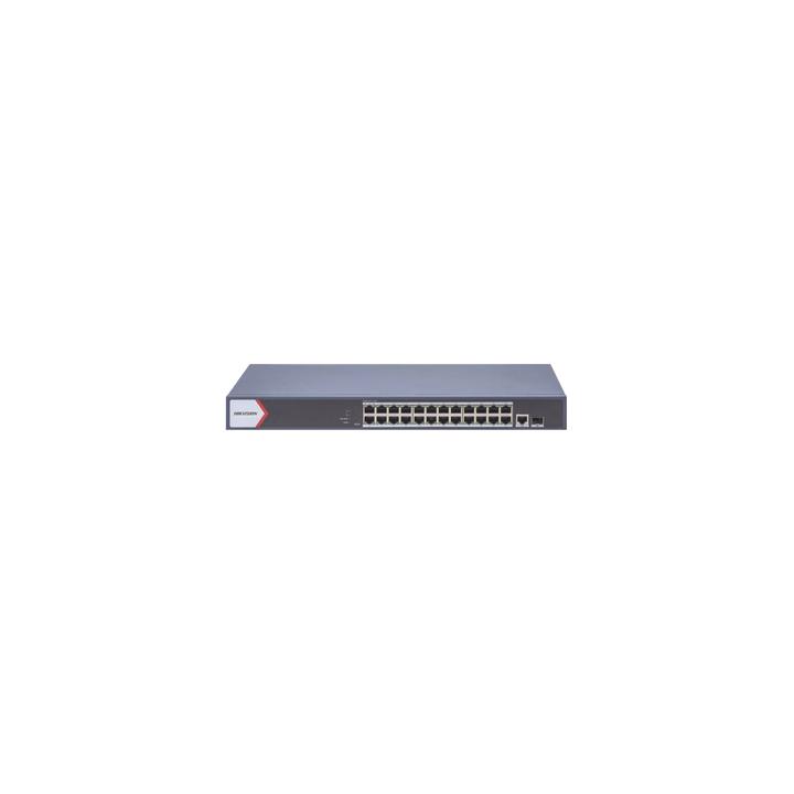 Switch Gigabit PoE+ / Administrable / 24 Puertos 1000 Mbps PoE+ / 1 Puerto 1000 Mbps Uplink  / 1 Puertos SFP Uplink /