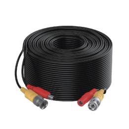 Cable Coaxial Siames (Mini RG59) + Alimentación / 10 Metros (32.81 Pies) de Distancia / CCA / Soporta 1080p (2
