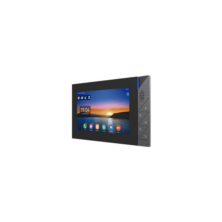 Monitor IP/SIP para interior con Android, Wi-Fi, Bluetooth, pantalla táctil de 7", audio de 2 vías, PoE, 8 interfaces