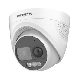 Turret TURBOHD 2 Megapixeles (1080p) / Imagen a color 24/7 / Lente 2.8 mm / Luz Blanca 20 mts / Exterior IP67 / WDR