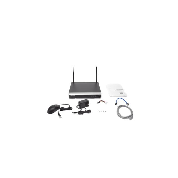 NVR 4 Megapixel / 4 canales IP / 1 Bahía de Disco Duro / 2 Antenas Wi-Fi / Salida de Vídeo Full HD