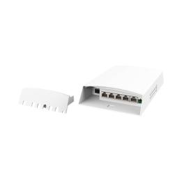 Switch CCTV PoE para Exterior / No administrable / PoE Entrada 802.3 bt Hasta 60W / 1 Puerto PoE salida 24V pasivo