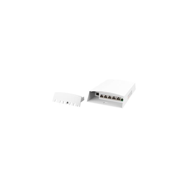Switch CCTV PoE para Exterior / No administrable / PoE Entrada 802.3 bt Hasta 60W / 1 Puerto PoE salida 24V pasivo