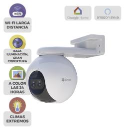 PT IP 2 Megapíxel / Lente Dual (2.8 mm y 12 mm) / Wi-Fi / Detección Humana / Visión Nocturna en Color / Cobertura