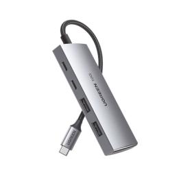 HUB USB-C 3.2 4 en 1 | 2 Puertos USB-C 3.2 (10 Gbps) | 2 Puertos USB-A 3.2 (10 Gbps) |  Admite OTG | Compatible con