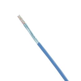 Bobina de Cable Blindado F/UTP de 4 Pares, Cat6A, Soporte de Aplicaciones 10GBase-T, CMR (Riser), Color Azul, 305