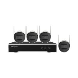 Kit IP Inalámbrico 1080p / NVR 4 Canales / 4 Cámaras Bala para Exterior / 1 HDD de 1 TB / Modo Repetidor