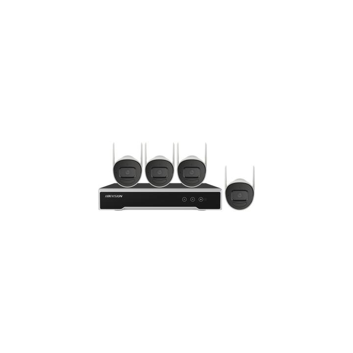 Kit IP Inalámbrico 1080p / NVR 4 Canales / 4 Cámaras Bala para Exterior / 1 HDD de 1 TB / Modo Repetidor