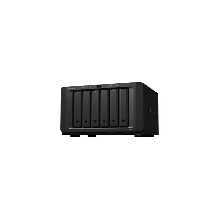 NAS Synology DiskStation DS1621+ | 6 Bahías | Procesador AMD Ryzen V1500B | 4 GB DDR4 ECC | Expansión Hasta 16