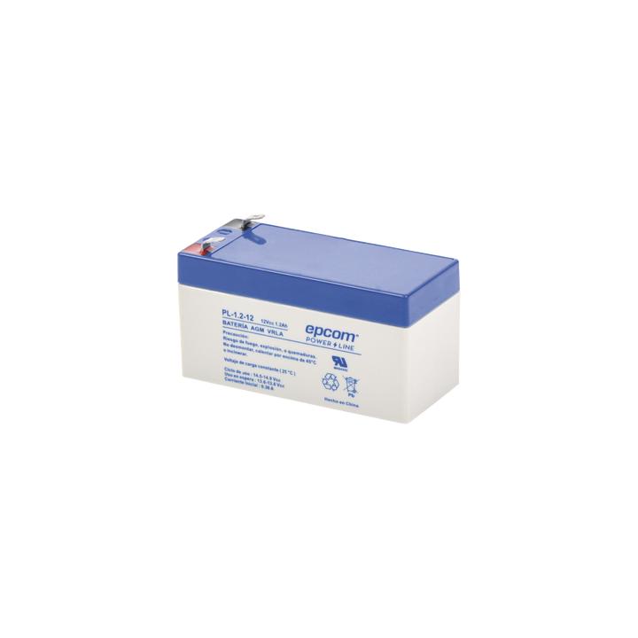 Batería 12 Vcc / 1.2 Ah / UL / Tecnología AGM-VRLA / Para uso en equipo electrónico Alarmas de intrusión /