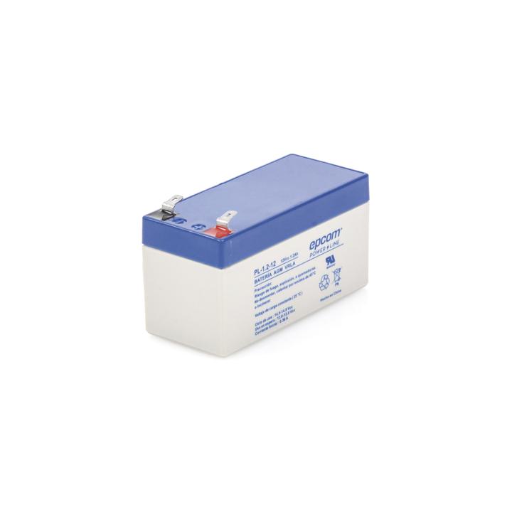 Batería 12 Vcc / 1.2 Ah / UL / Tecnología AGM-VRLA / Para uso en equipo electrónico Alarmas de intrusión /