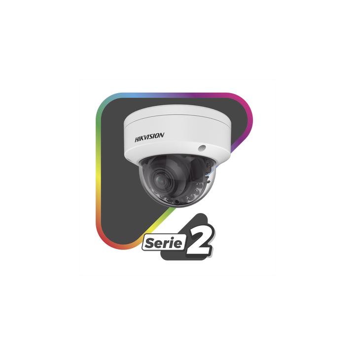 [Dual Light + ColorVu] Domo IP 4 Megapixel / Lente 3.6 - 9 mm / 40 mts IR + 40 mts Luz Blanca / WDR 130 dB / Exterior