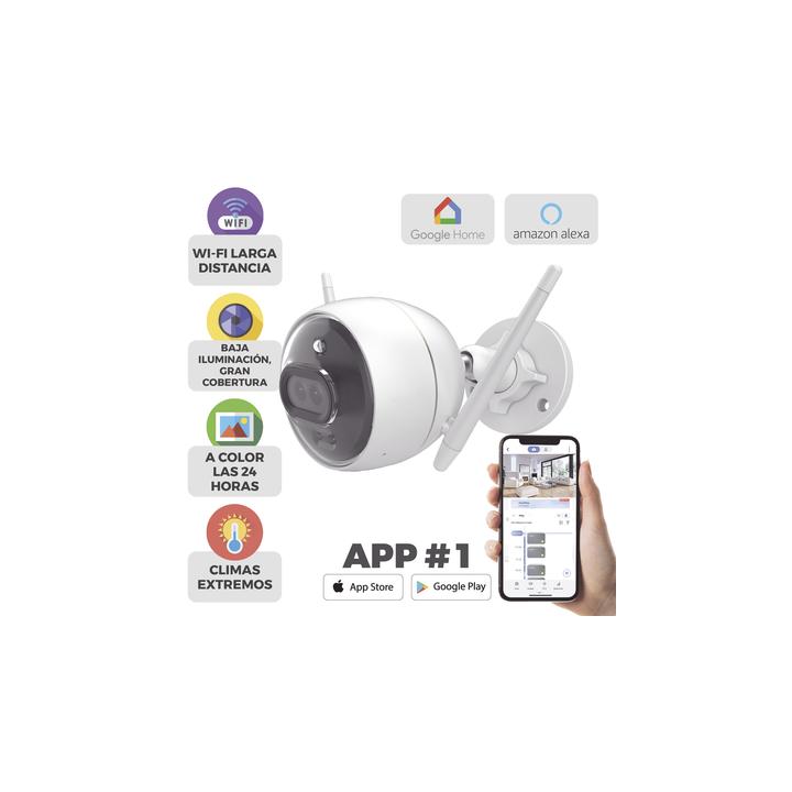 Bala IP 2 Megapíxel / Wi-Fi  / Doble Lente / COLORES EN OSCURIDAD / Deteccion de Personas o Vehículos  / Cruce de