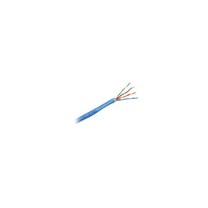 Bobina de Cable UTP 305 Metros (1000 Pies) de Cobre, NetKey, Azul, Categoría 5e (24 AWG), PVC (CM), de 4 Pares