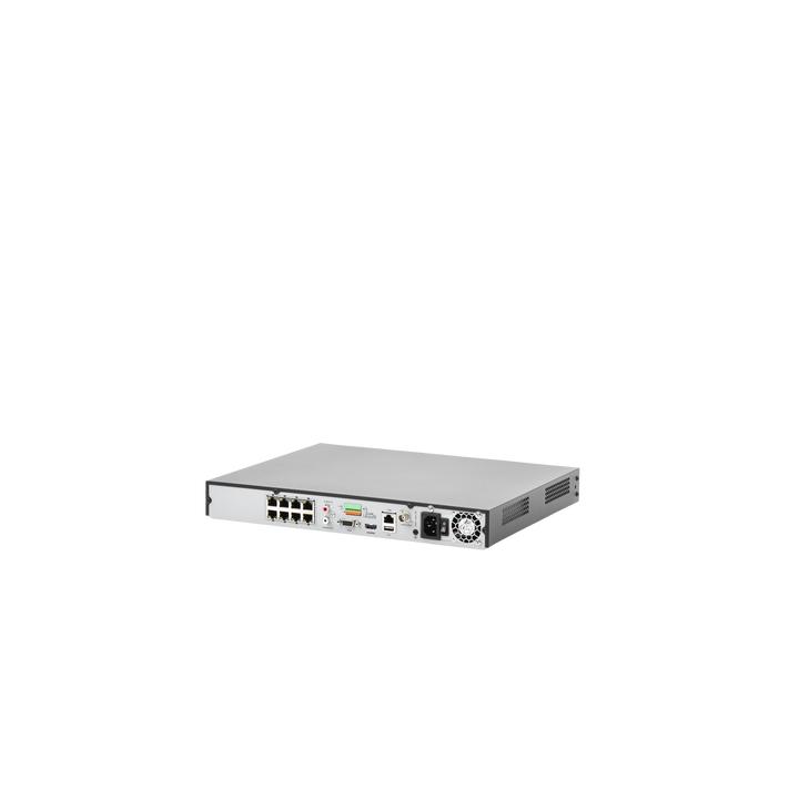 (ACUSENSE / Evita Falsas Alarmas) NVR 12 Megapixel (4K) / Reconocimiento Facial / 8 Canales IP / Base de Datos / 8