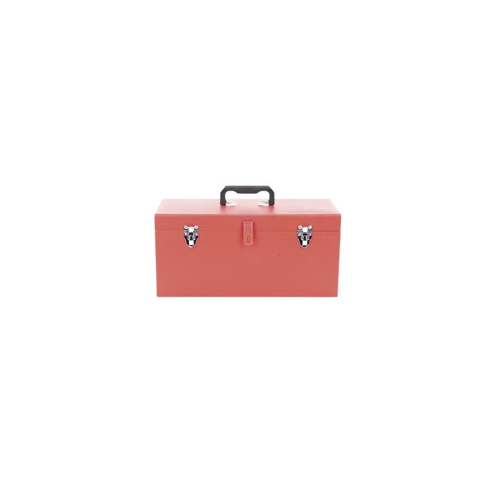 Caja de herramientas metálica con soble cerradura de 51 x 21.5 x 24cm.