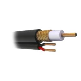 Bobina de 305 Metros (1000 Pies) de Cable Coaxial RG59 Siamés, Malla de Cobre, Hecho en México, Optimizado para HD.