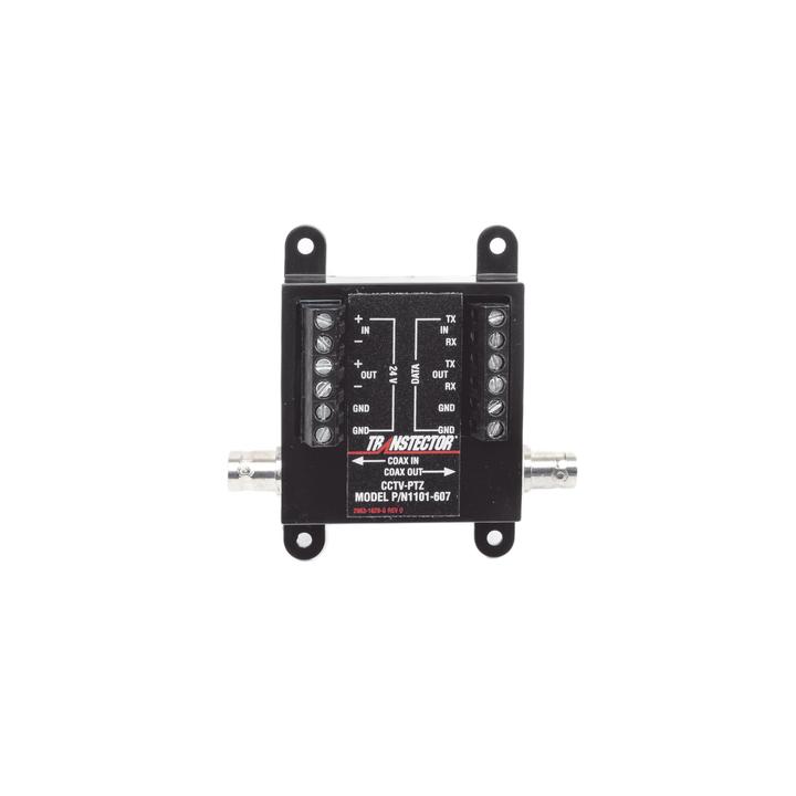 Protector Cámaras PTZ CCTV / SASD / 12-24V + Coaxial BNC + RS-232/422/485 / 150A / Bidireccional