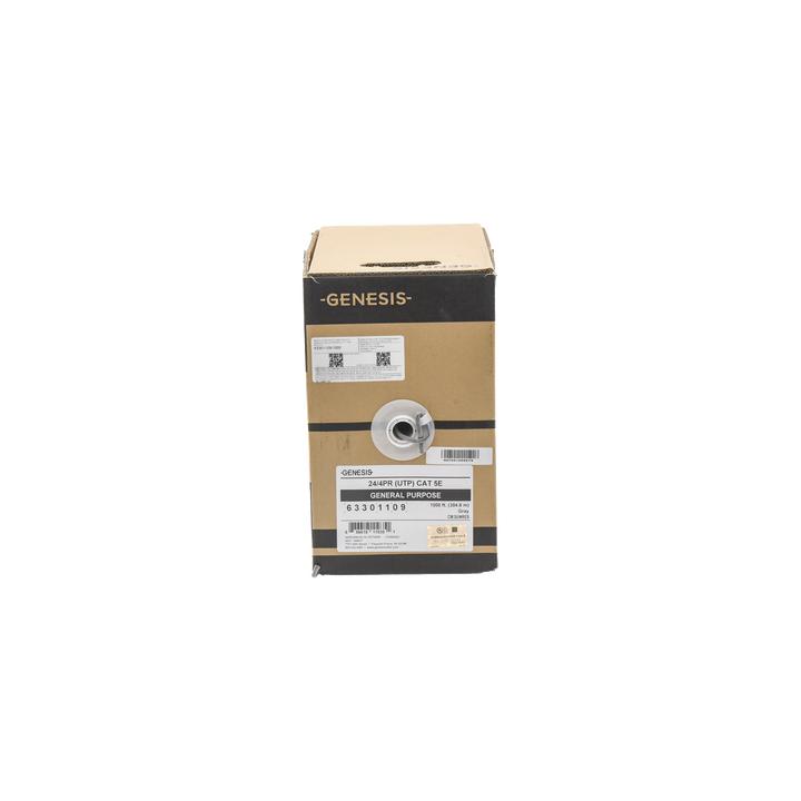 Bobina de Cable de 305 Metros (1000 Pies) UTP Cat5e / Color Gris / UL, CM, Probado a 350 Mhz / Para Aplicaciones de