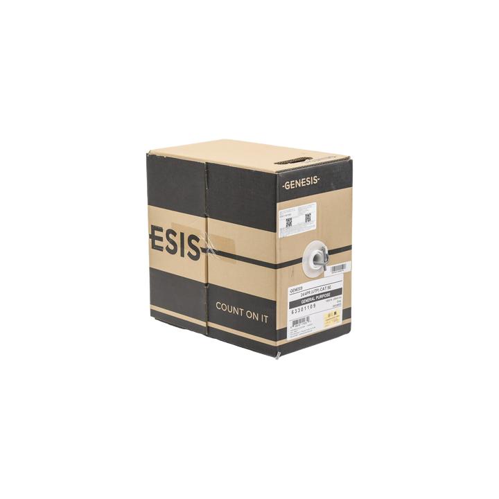 Bobina de Cable de 305 Metros (1000 Pies) UTP Cat5e / Color Gris / UL, CM, Probado a 350 Mhz / Para Aplicaciones de