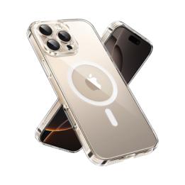 Funda protectora magnética transparente UGREEN Classy para iPhone 16 Pro (transparente)