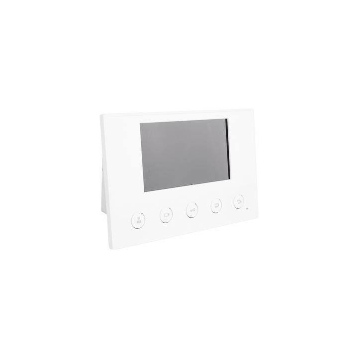 Monitor IP/SIP para interior, Wi-Fi, pantalla a color de 4.3", audio de 2 vías, PoE, 8 interfaces de entrada de alarma.