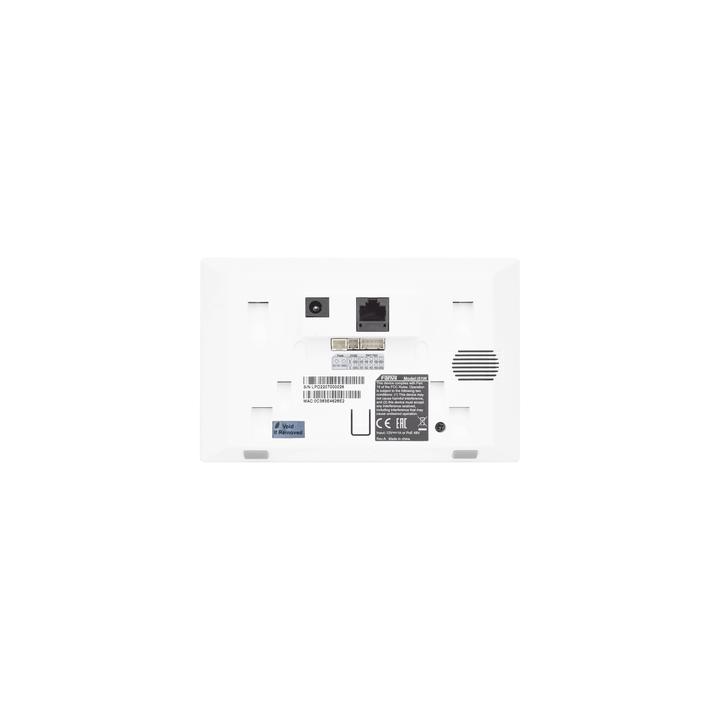 Monitor IP/SIP para interior, Wi-Fi, pantalla a color de 4.3", audio de 2 vías, PoE, 8 interfaces de entrada de alarma.