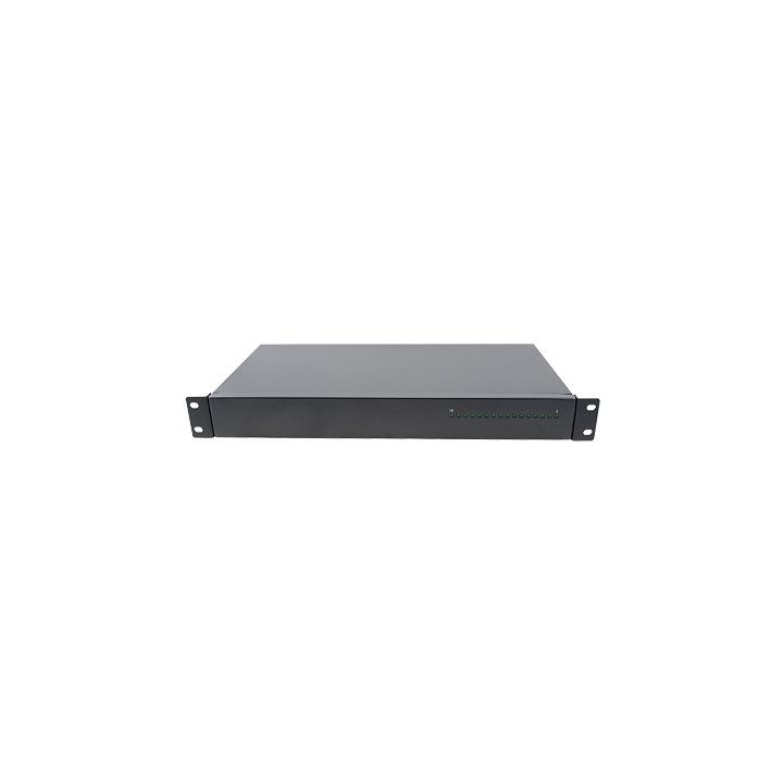Fuente de poder profesional de 16 Salidas / 24 Vca @ 20 Amper con montaje para rack, voltaje de entrada : 110 Vca