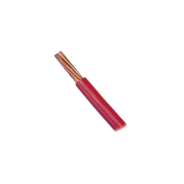 Cable 10 AWG Color Rojo, Conductor de Cobre Suave Cableado. Aislamiento de PVC, Auto Extinguible. (Venta por Metro)