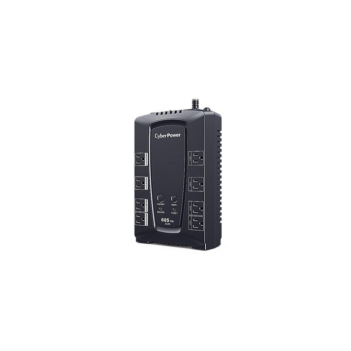 UPS de 685 VA/390 W, Topología Línea Interactiva, Entrada 120 Vca NEMA 5-15P, Tipo Gabinete Compacto, Con 8 Tomas