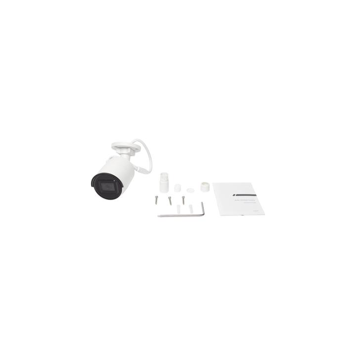 Bala IP 4 Megapixel / Lente 2.8 mm / 40 mts IR EXIR / IP67 / WDR 120 dB / PoE / Micrófono Integrado / ACUSENSE (Filtro