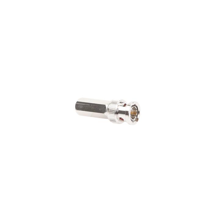 Conector BNC Macho de Ensamble Roscable (Hex.) en Sentido de las Manecillas de Reloj para Cable Coaxial RG-59/U,