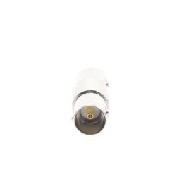 Adaptador Tipo Barril para 75 Ohm, de Conector BNC Hembra a BNC Hembra, Níquel/ Oro/ Teflón.