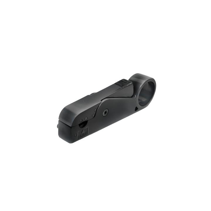 Herramienta Manual para Desforrar Cables tipo RG-8/U, con Ajuste de Posición de Navajas  para una Alta Precisión en