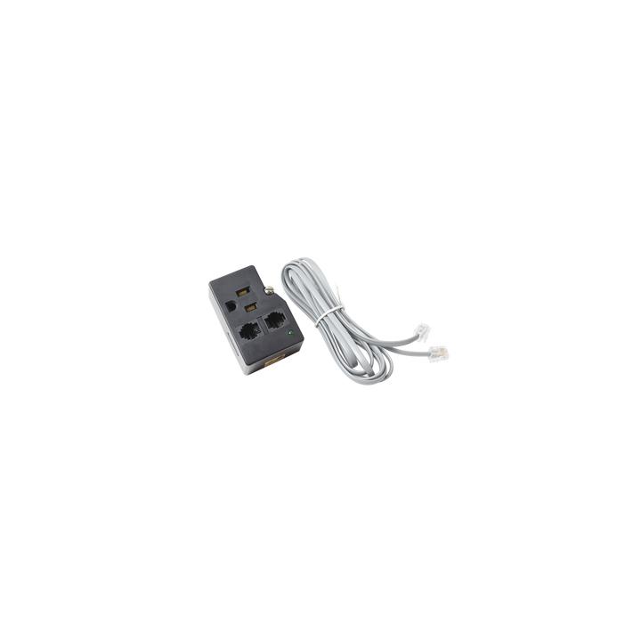 Protector Plug 120 V / 15 A / 40,000 A / Telco RJ11 / LED Diagnóstico y Tornillo Fijación