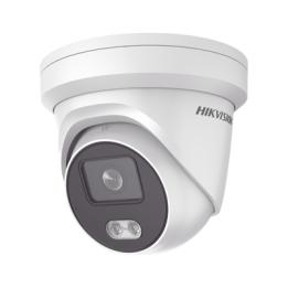 Turret IP 4 Megapixel / Imagen a color 24/7 / Lente 4 mm / Luz Blanca 30 mts / WDR 130 dB / Exterior IP67 / Micrófono