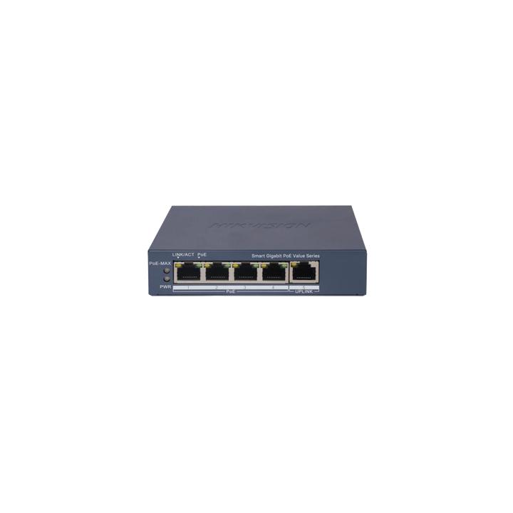Switch Gigabit PoE+ / Monitoreable / 4 Puertos 1000 Mbps PoE+ / 1 Puerto 1000 Mbps Uplink / Configuración Nube