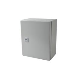 Gabinete de Acero IP66 Uso en Intemperie (250 x 300 x 150 mm) con Placa Trasera Interior Metálica y Compuerta Inferior