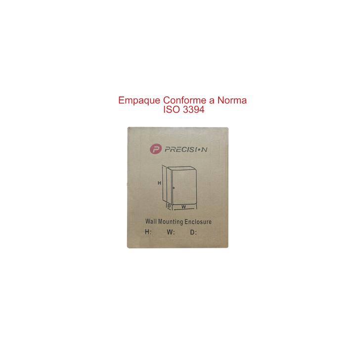 Gabinete de Acero IP66 Uso en Intemperie (250 x 300 x 150 mm) con Placa Trasera Interior Metálica y Compuerta Inferior
