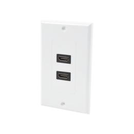 Placa de Pared de 2 Puertos HDMI Hembra a Hembra