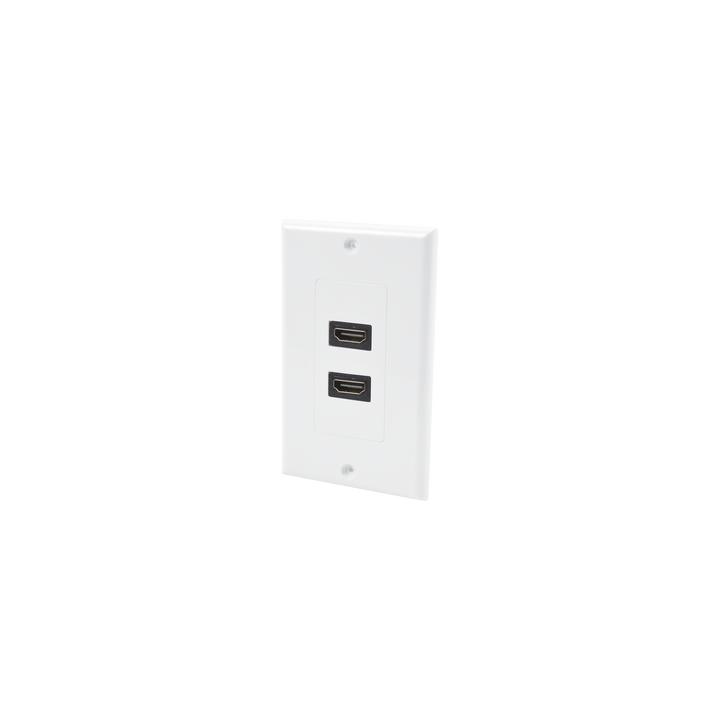 Placa de Pared de 2 Puertos HDMI Hembra a Hembra