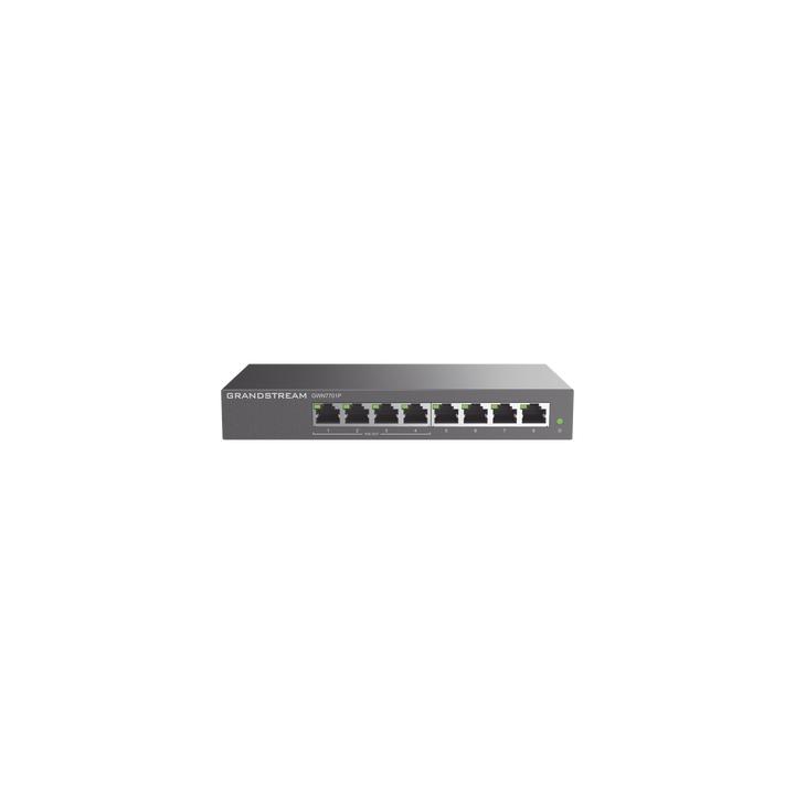 Switch PoE+ Gigabit No Administrable / 8 puertos 10/100/1000 Mbps / 4 puertos PoE+ /  hasta 60W