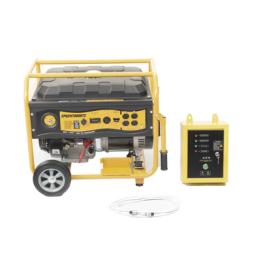 Generador a Gasolina / Planta de Emergencia con Encendido Automático, 6.5KW, 220Vac 2 Fases, Jaula con Ruedas para