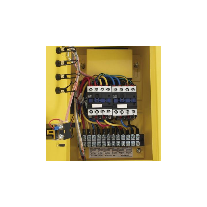 Generador a Gasolina / Planta de Emergencia con Encendido Automático, 6.5KW, 220Vac 2 Fases, Jaula con Ruedas para