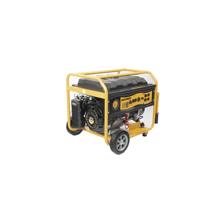 Generador a Gasolina / Planta de Emergencia con Encendido Automático, 6.5KW, 220Vac 2 Fases, Jaula con Ruedas para