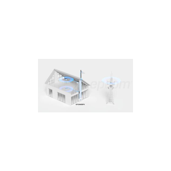 Kit Amplificador de Señal Celular 2G, 3G, 4G y 5G / Mejora llamadas convencionales y VoLTE / Amplifica señal de
