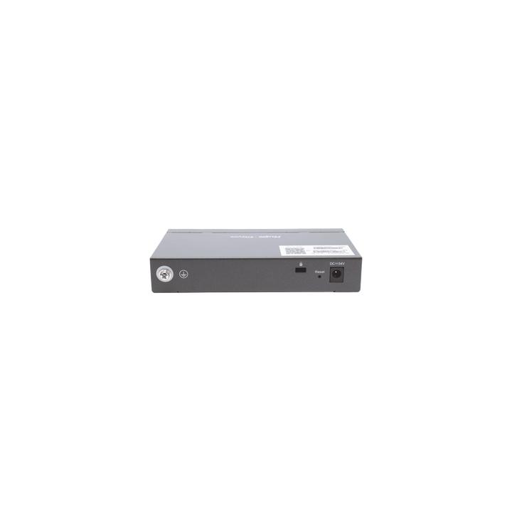 Switch Administrable PoE con 5 puertos Gigabit, 4 PoE 802.3af/at, gestión gratuita desde la nube, 54w