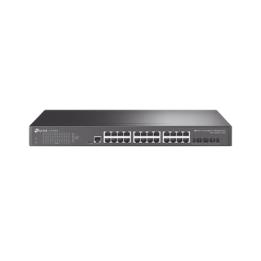Switch Omada SDN Administrable / 24 puertos Gigabit y 4 puertos SFP+ / Funciones sFlow, QinQ y QoS / Administración