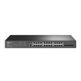 Switch Omada SDN Administrable / 24 puertos Gigabit y 4 puertos SFP / Funciones sFlow, QinQ y QoS / Administración