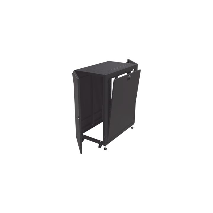 Gabinete Profesional para Telecomunicaciones de 24UR, 600 mm de Ancho x 1000 mm de Profundidad, Se envía el Gabinete